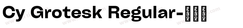 Cy Grotesk Regular字体转换 Cy Grotesk Regular字体转换